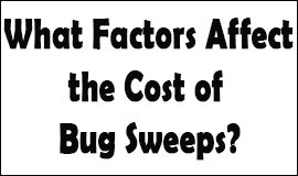 Bug Sweeping Cost Factors in St Austell