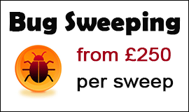 Bug Sweeping Cost in St Austell